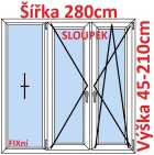 Trojkdl Okna FIX + O + OS (Sloupek) - ka 280cm